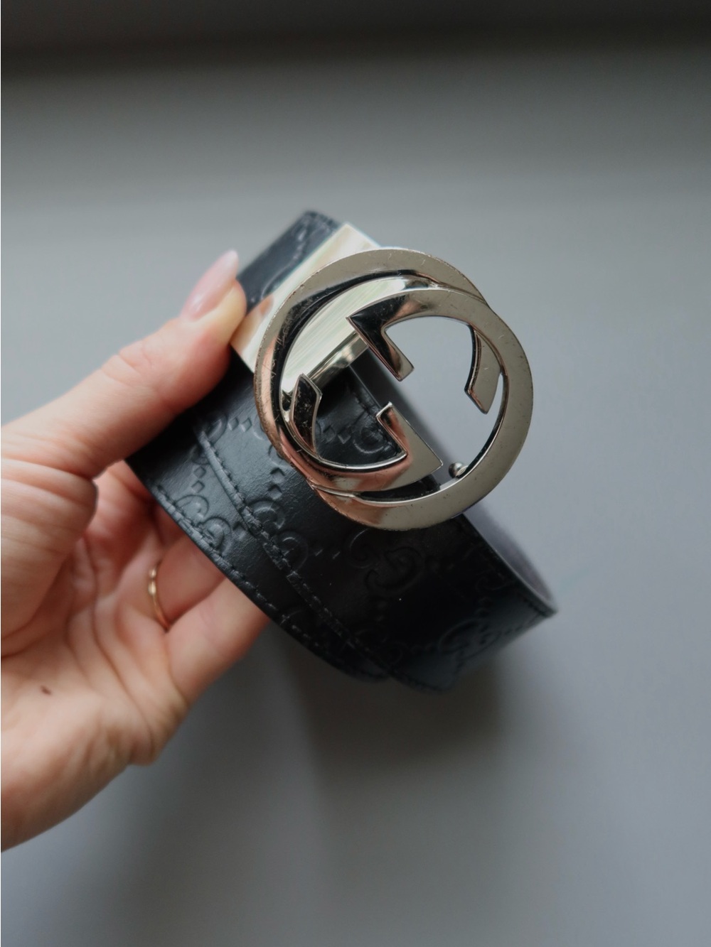 Gucci Reversible Leather Belt Interlocking G – Black/Brown 95/38